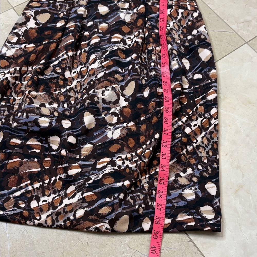 ⭐️ Jones New York Brown and Black Patterned Dress - size 6 - Picture 9 of 11